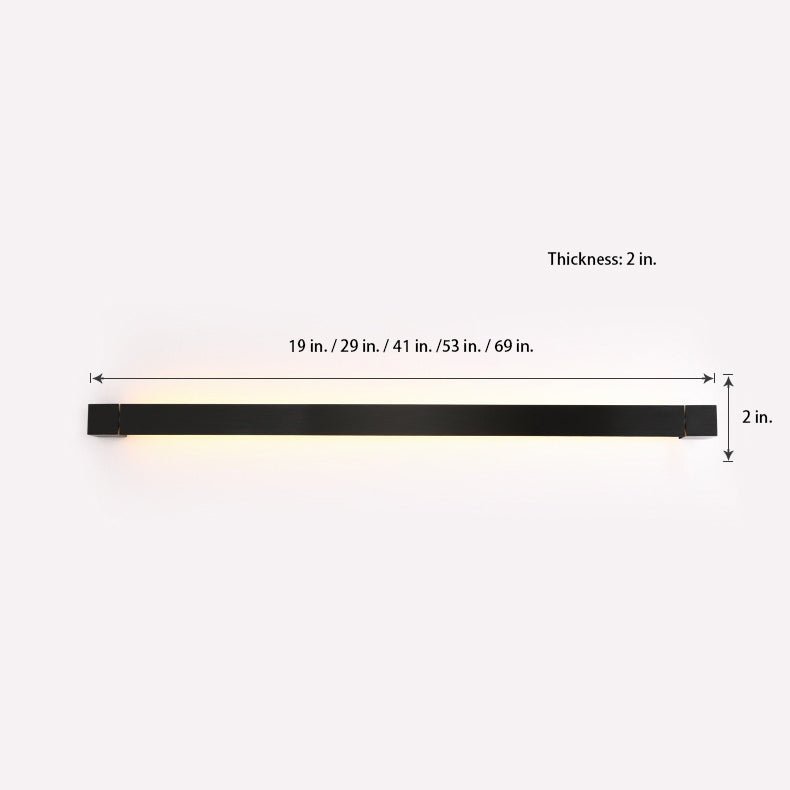 Nordic Ultra-thin Long Strip LED Bedside Background Wall Rotatable Wall Lamp