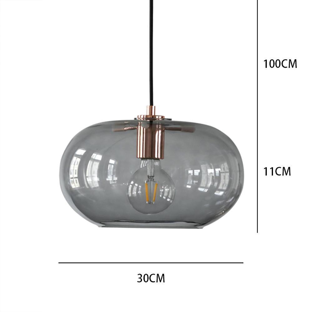 Artistic Electroplated Glass LED Nordic Pendant Lighting Island Light