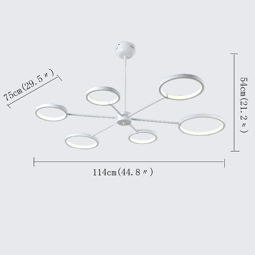 Mini Sputnik Modern Chandelier Metal Silica Gel Living Room Ceiling Lights