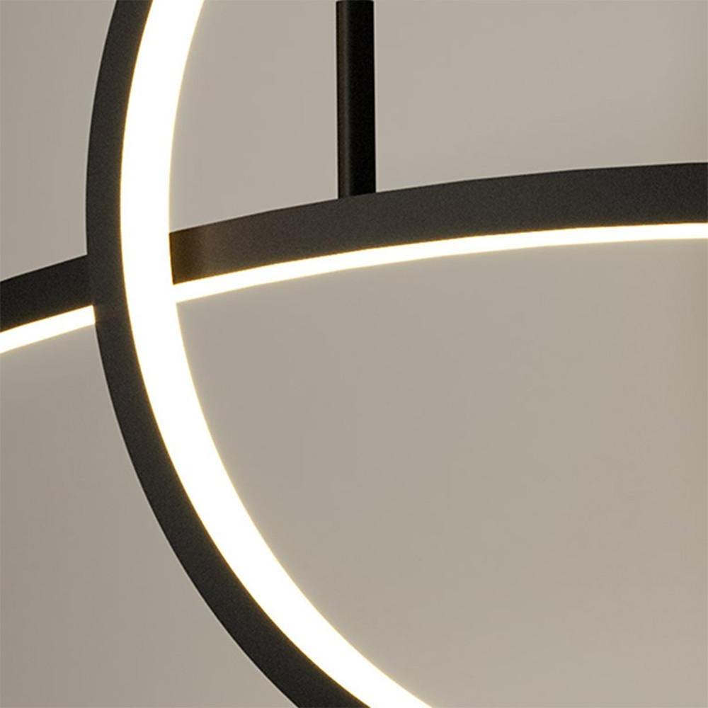 Curve Circle Pendant Lighting Metal Modern Pendant Lighting for Kitchen