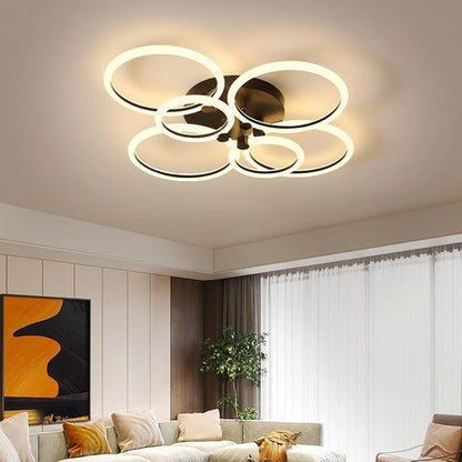 Circular Ring Dimmable LED Modern Flush Mount Lighting Ceiling Lights