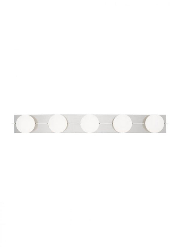 Bath Vanity, 5-Light, LED, Polished Nickel, 40.9"L (SLBA124N-L 70PKH4X)