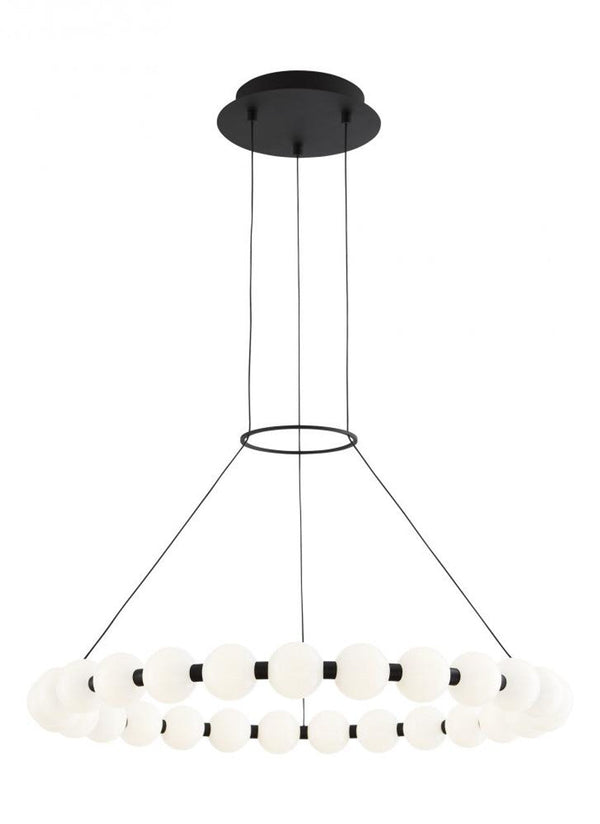 Chandelier, Integrated LED, Brass, 30"W (700OBT30NB-LED927 70PDJRA)