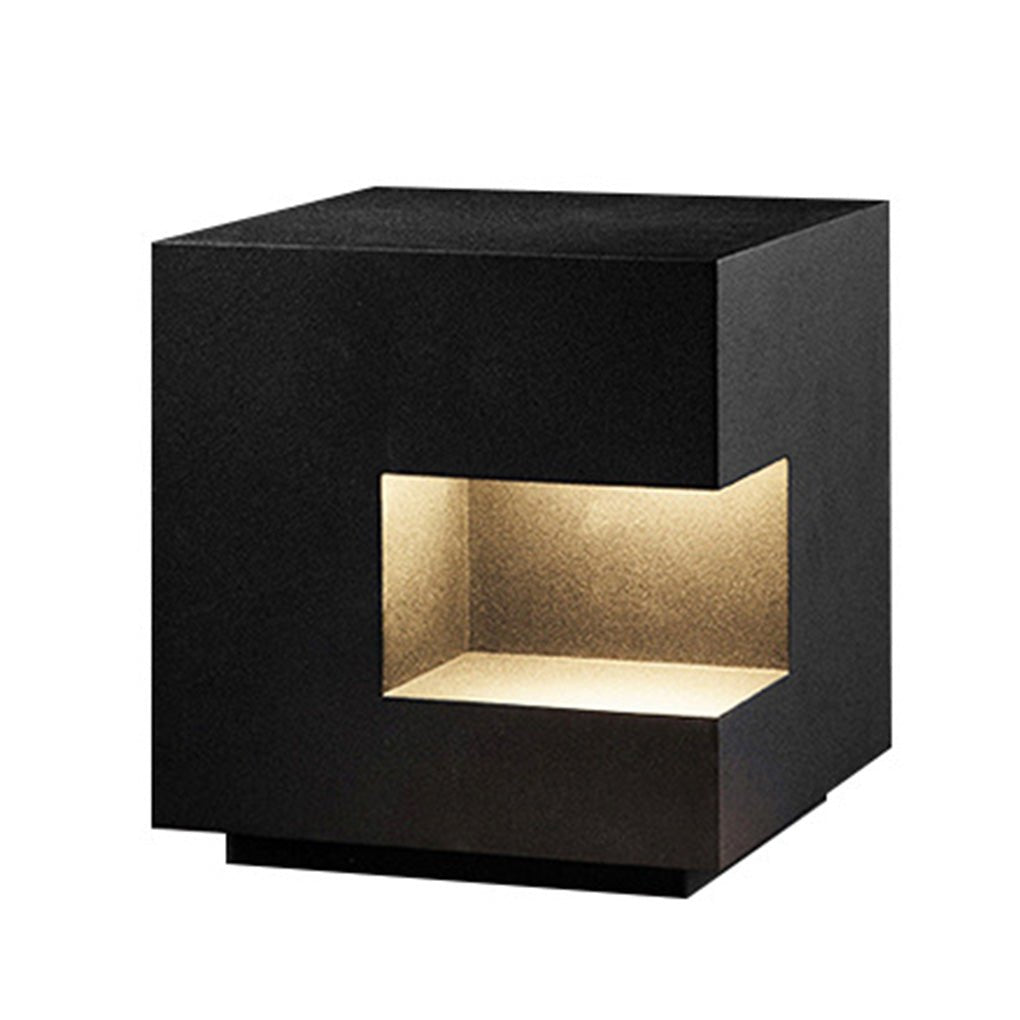 Square IP65 Waterproof LED Black Modern Outdoor Light Landscape Lighting