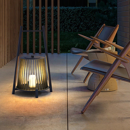 Outdoor Grid Imitation Candle-shaped Lantern Waterproof LED Landscape Lighting