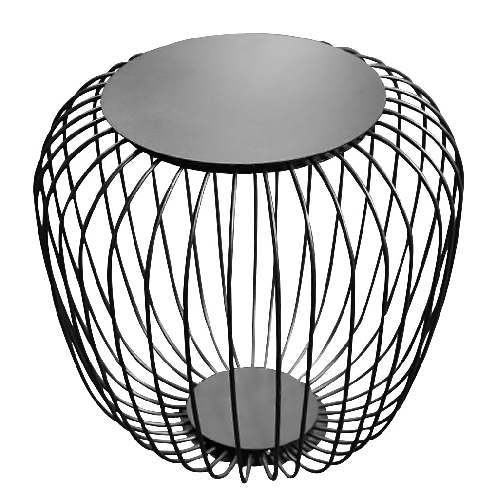 Outdoor Waterproof Cage Shape Stool Table Lamp LED Landscape Lighting Courtyard Lamp