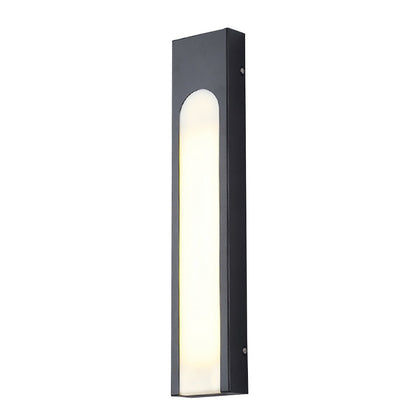 Arched Trapezoid Waterproof Black LED Modern Outdoor Wall Lights Wall Lamp