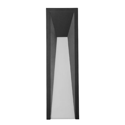 Arched Trapezoid Waterproof Black LED Modern Outdoor Wall Lights Wall Lamp