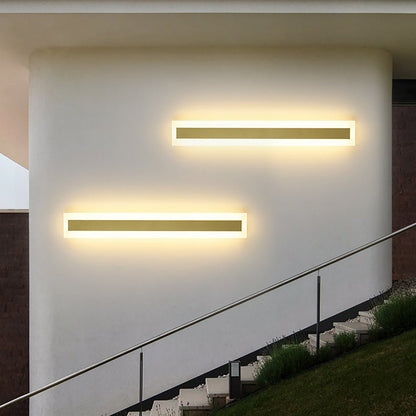 Outdoor Waterproof Rust-proof Minimalist Strip LED Wall Sconces Garden Light