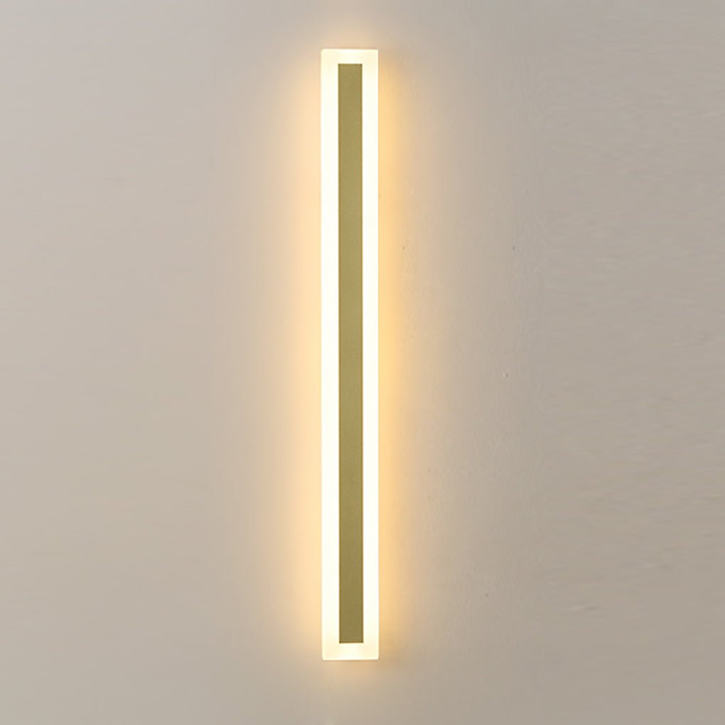 Outdoor Waterproof Rust-proof Minimalist Strip LED Wall Sconces Garden Light