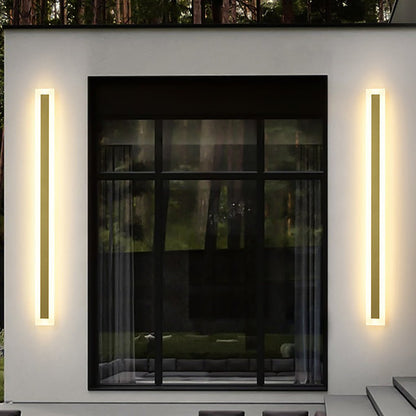 Outdoor Waterproof Rust-proof Minimalist Strip LED Wall Sconces Garden Light