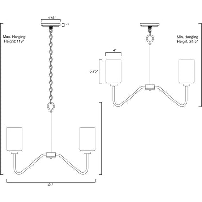 5-light Candelabra Design Electroplated Glass Modern Chandeliers