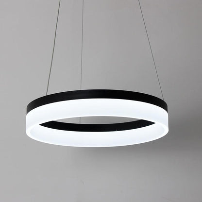 Circular Contemporary Pendant Lighting Aluminum Acrylic LED Kitchen Dining Room Lighting Ceiling Light