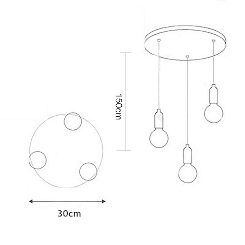 Acrylic Bubble Globe LED Modern Pendant Light Hanging Lamp Island Lights