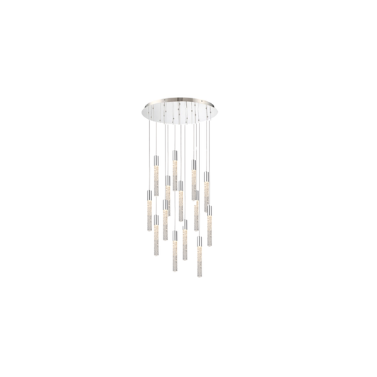 Magic 21-Light LED Pendant in Polished Nickel