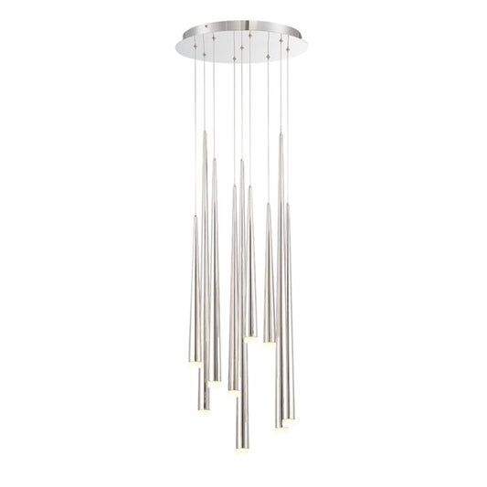 Cascade 9-Light 17" in Polished Nickel