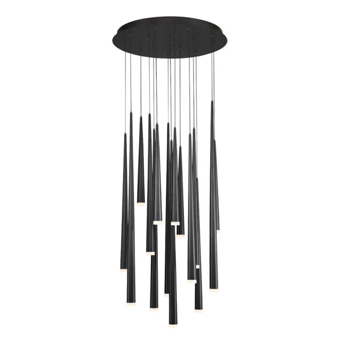 Cascade Chandelier in Black