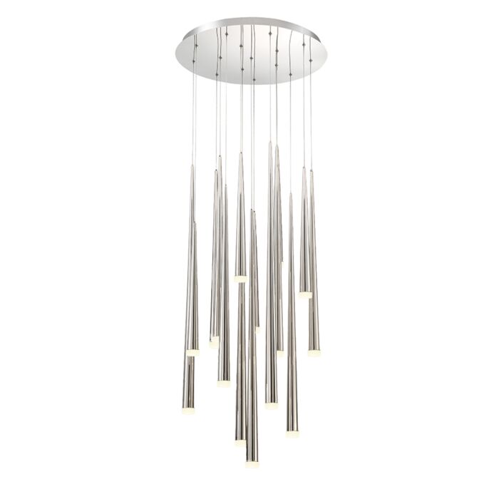 Cascade 15-Light 23" in Polished Nickel