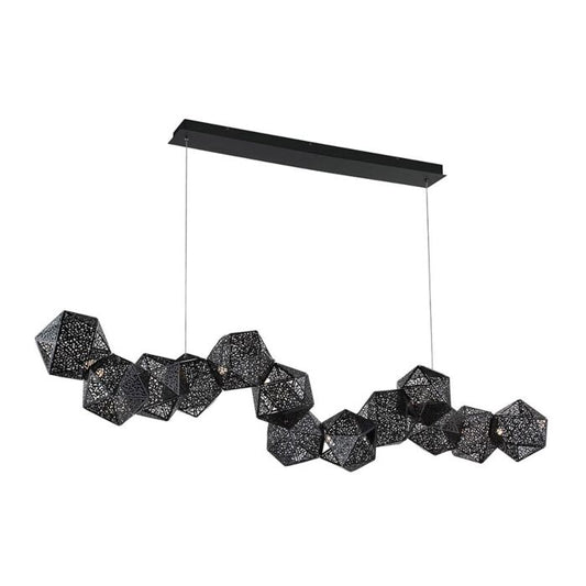 Riddle Pendant Lights/Linear Pendant in Black