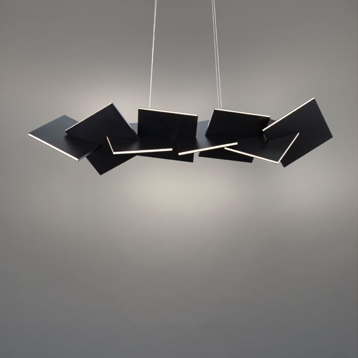 Konstrukt 8-Light LED Linear Pendant in Black