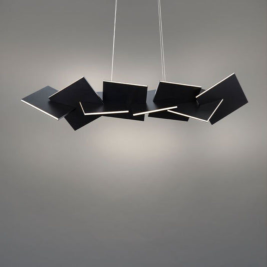 Konstrukt 8-Light LED Linear Pendant in Black