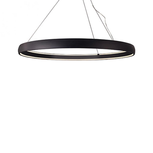 Pendant, LED, Black, White Acrylic Diffuser, 71.5"W (PD22772-BK 45GE8)