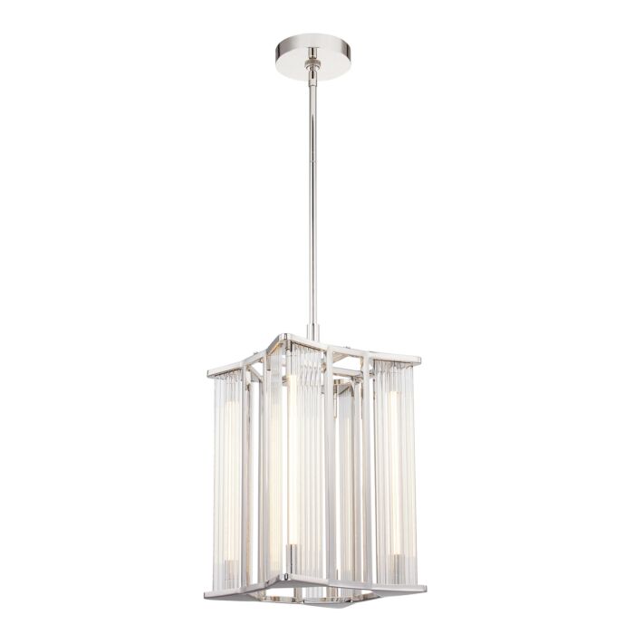 Sabre LED Pendant in Polished Nickel