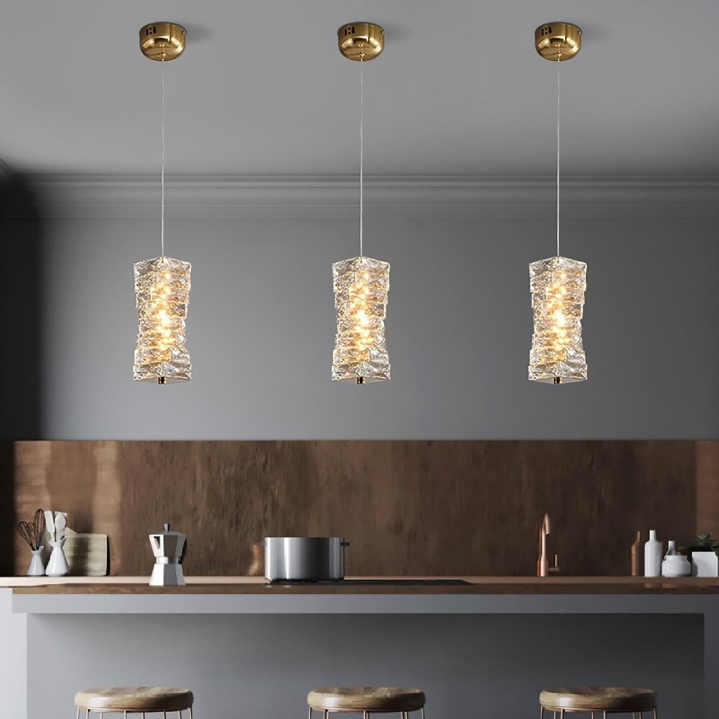 Bacci Crystal Pendant Light Fixture