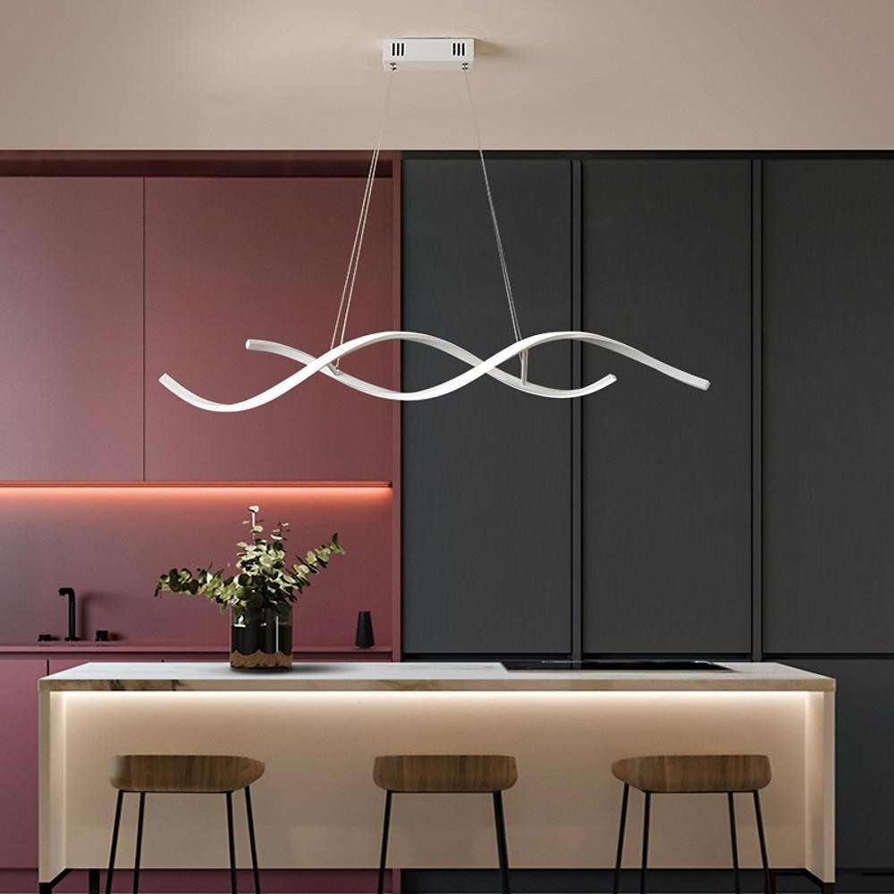 Wave Design Modern Pendant Lighting Minimalist Ceiling Light for Elegant Interiors