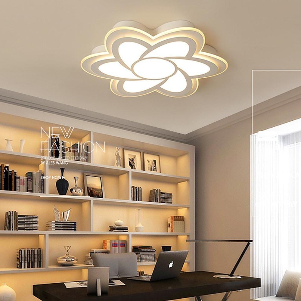 Flower Shaped LED Modern Ceiling Lights Flush Mount Ceiling Lamp Chandelier