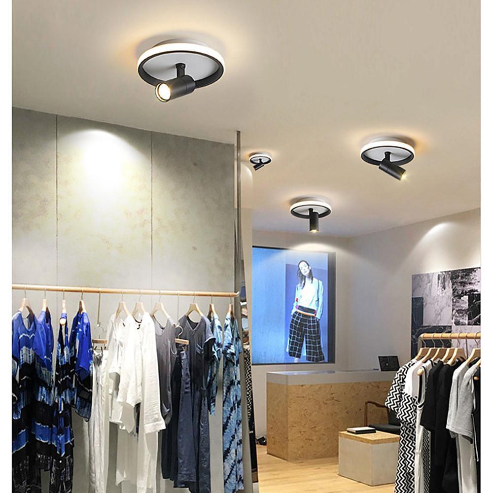 Circular LED Modern Ceiling Lights Adjustable Spotlight Ceiling Lamp