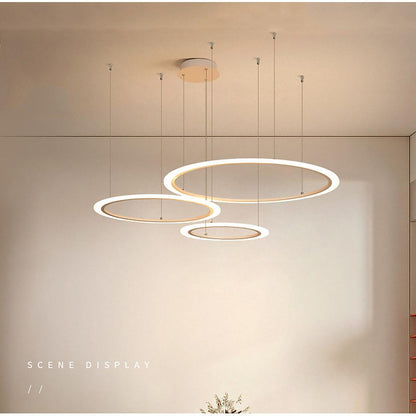 Artistic Circles LED Modern Chandeliers Hanging Ceiling Lights Pendant Light