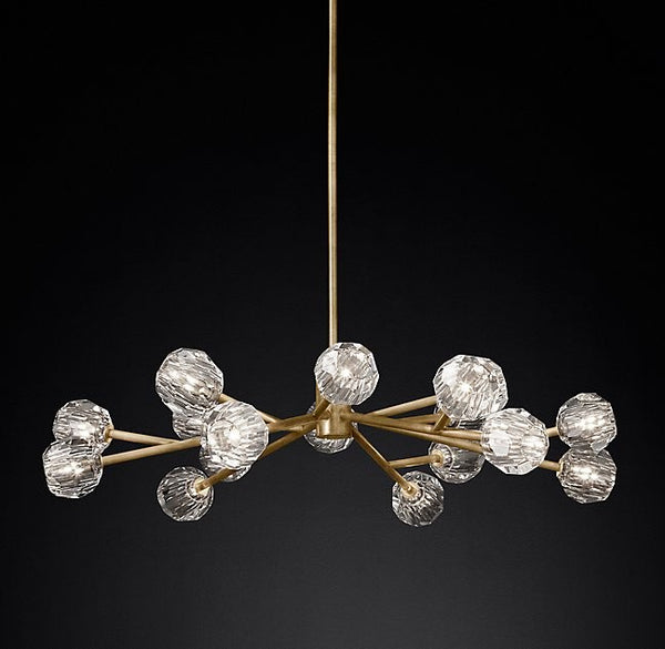 Modern style 18 lights crystal ball chandelier