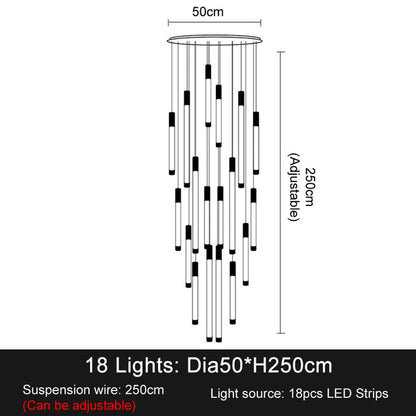 La Barra Staircase Foyer Chandelier