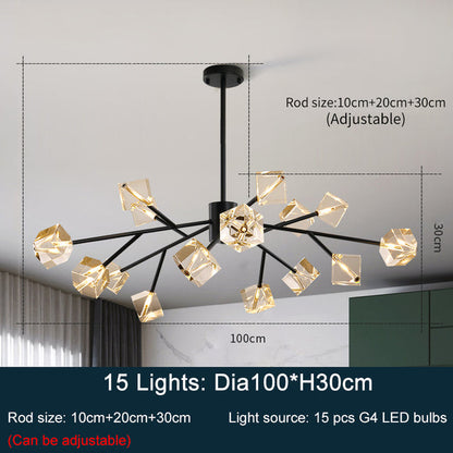 Diamante Crystal Ceiling Light Fixture