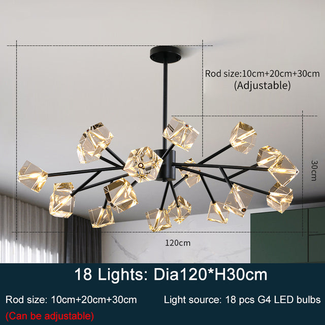 Diamante Crystal Ceiling Light Fixture