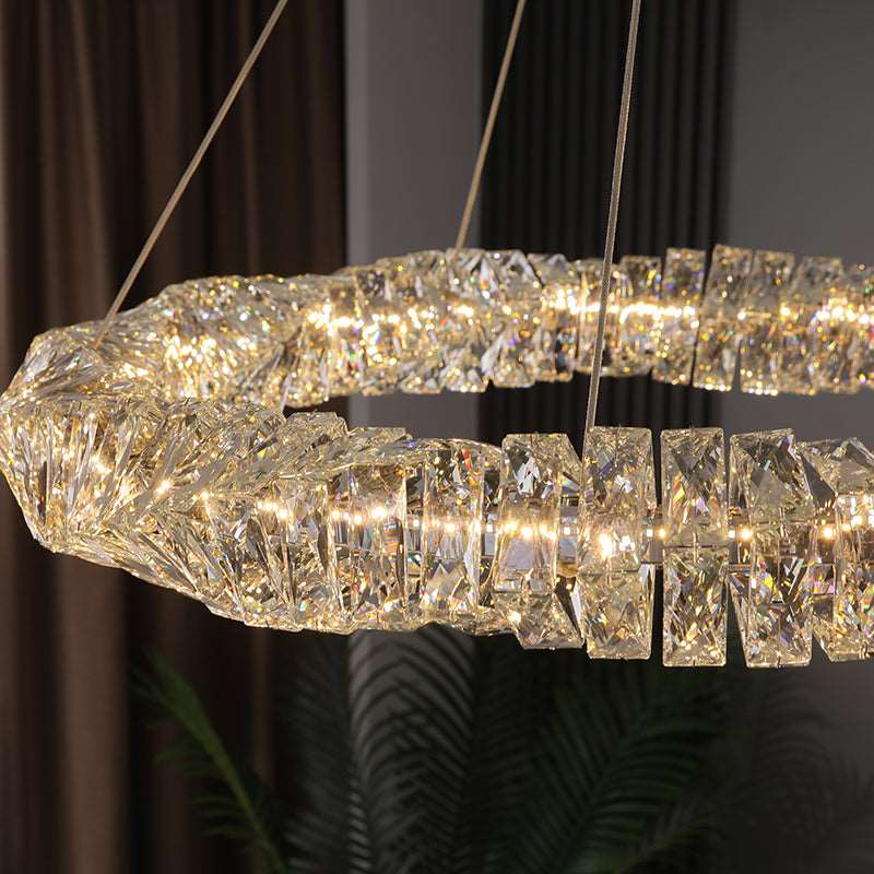 40" Bacci Crystal Light Fixture