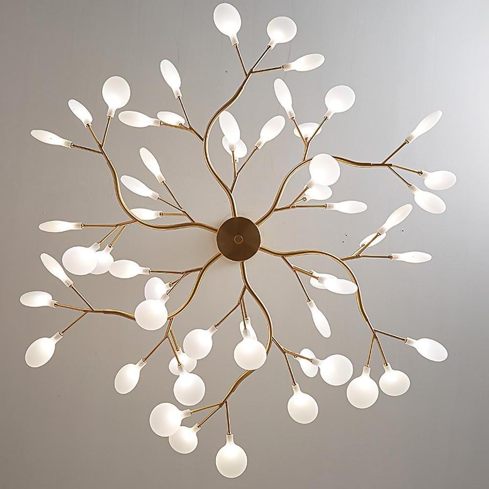 LED Firefly Sputnik Chandelier Modern Hanging Living Room Bedroom Ceiling Lights