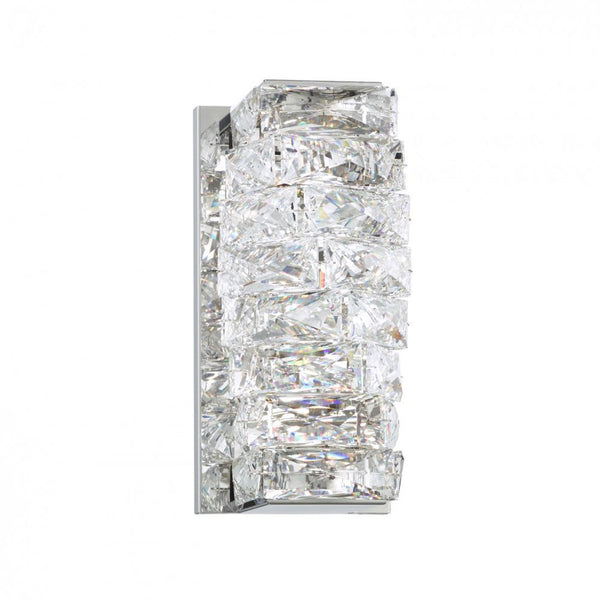 Wall Sconce, 2-Light, LED, Stainless Steel, Clear Swarovski Crystal, 9.75"H (STW110N-SS1S 1J5ZUF)