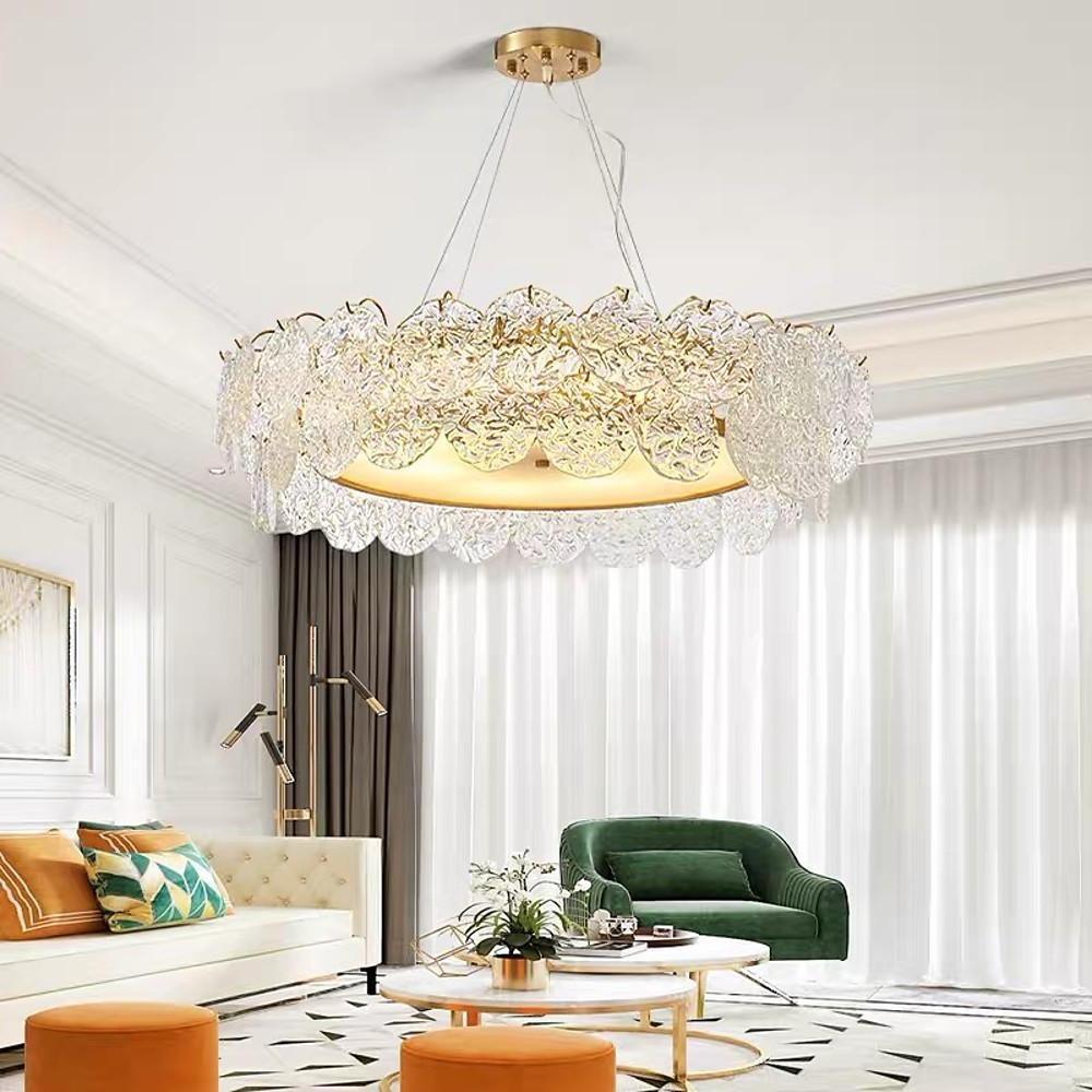 Shell Chandeliers Glass Acrylic LED Kitchen Dining Room Lighting Ceiling Light