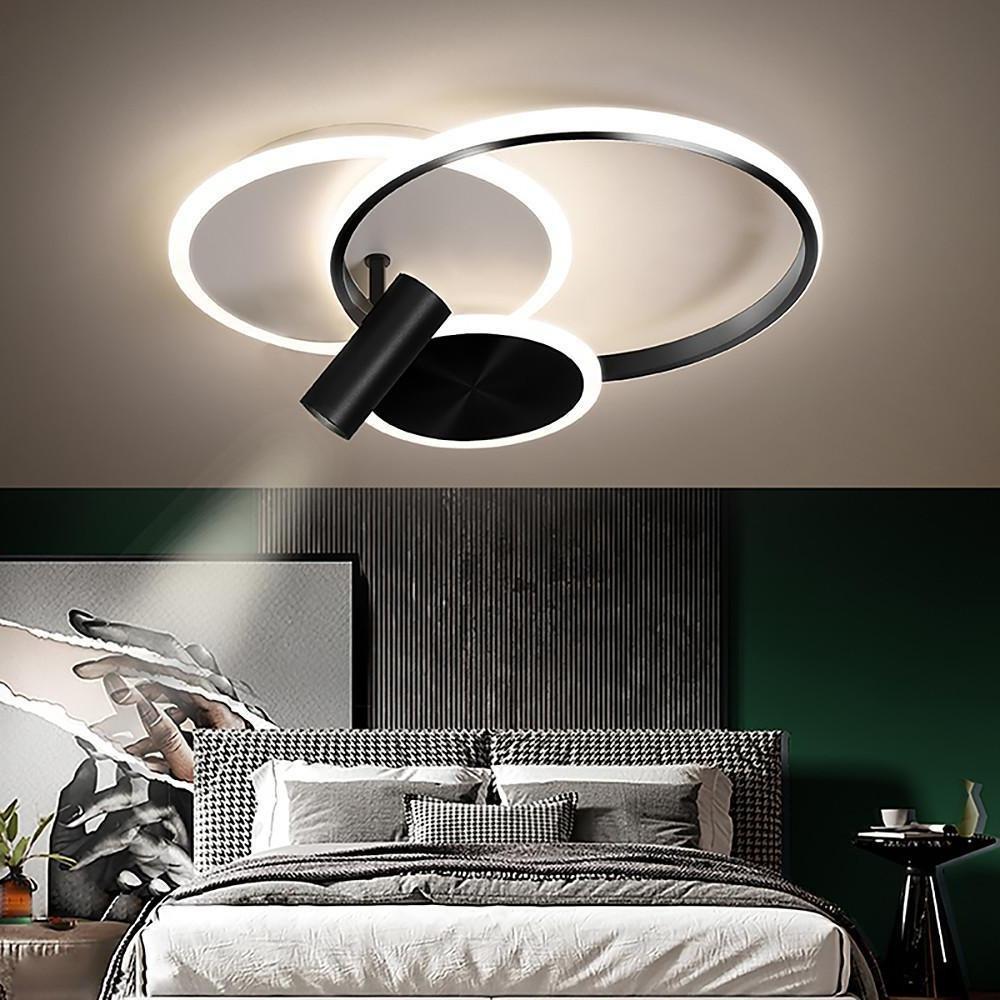 Circles Spotlights Modern LED Flush Mount Ceiling Light for Bedroom