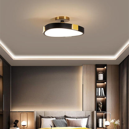 Rounded Abstract Flush Mount Lights LED Bedroom Ceiling Lights