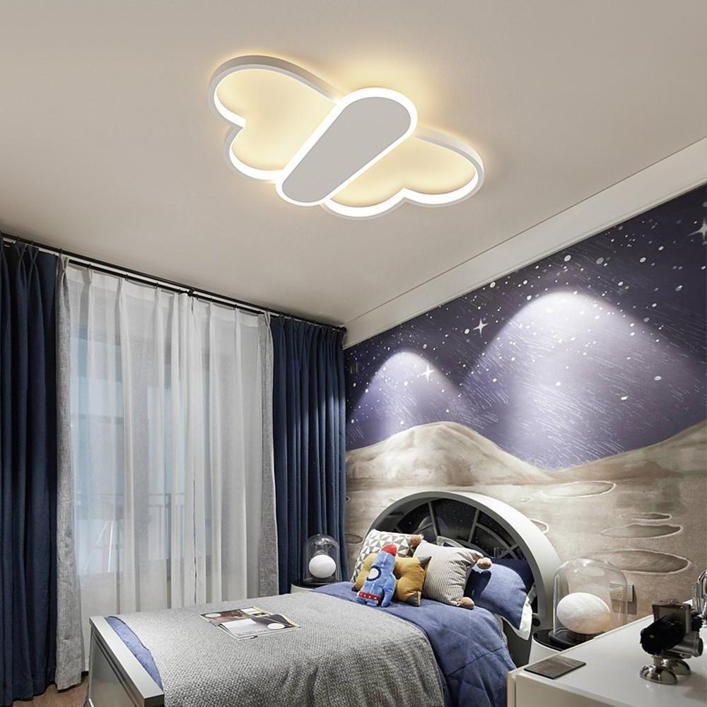 Cartoon Butterflies Shaped LED Dimmable with Remote Modern Ceiling Lights