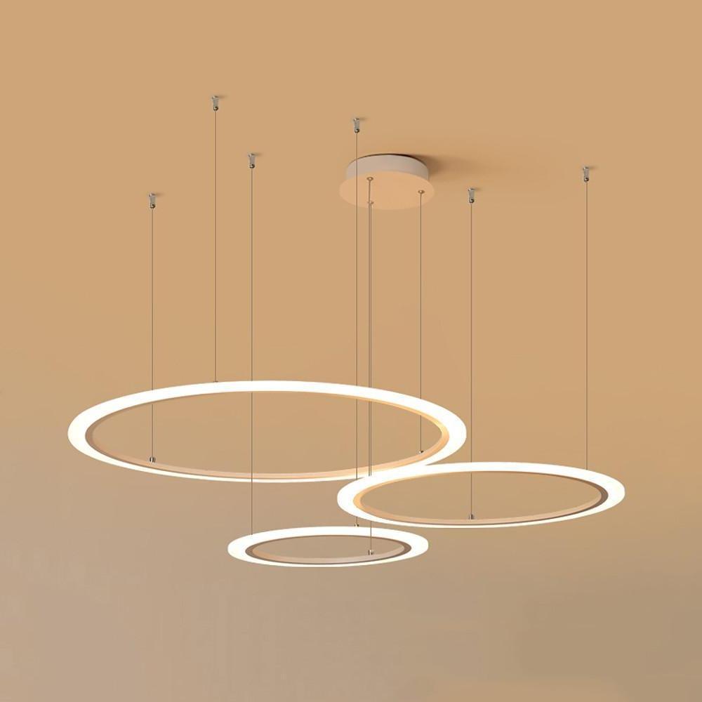 Artistic Circles LED Modern Chandeliers Hanging Ceiling Lights Pendant Light