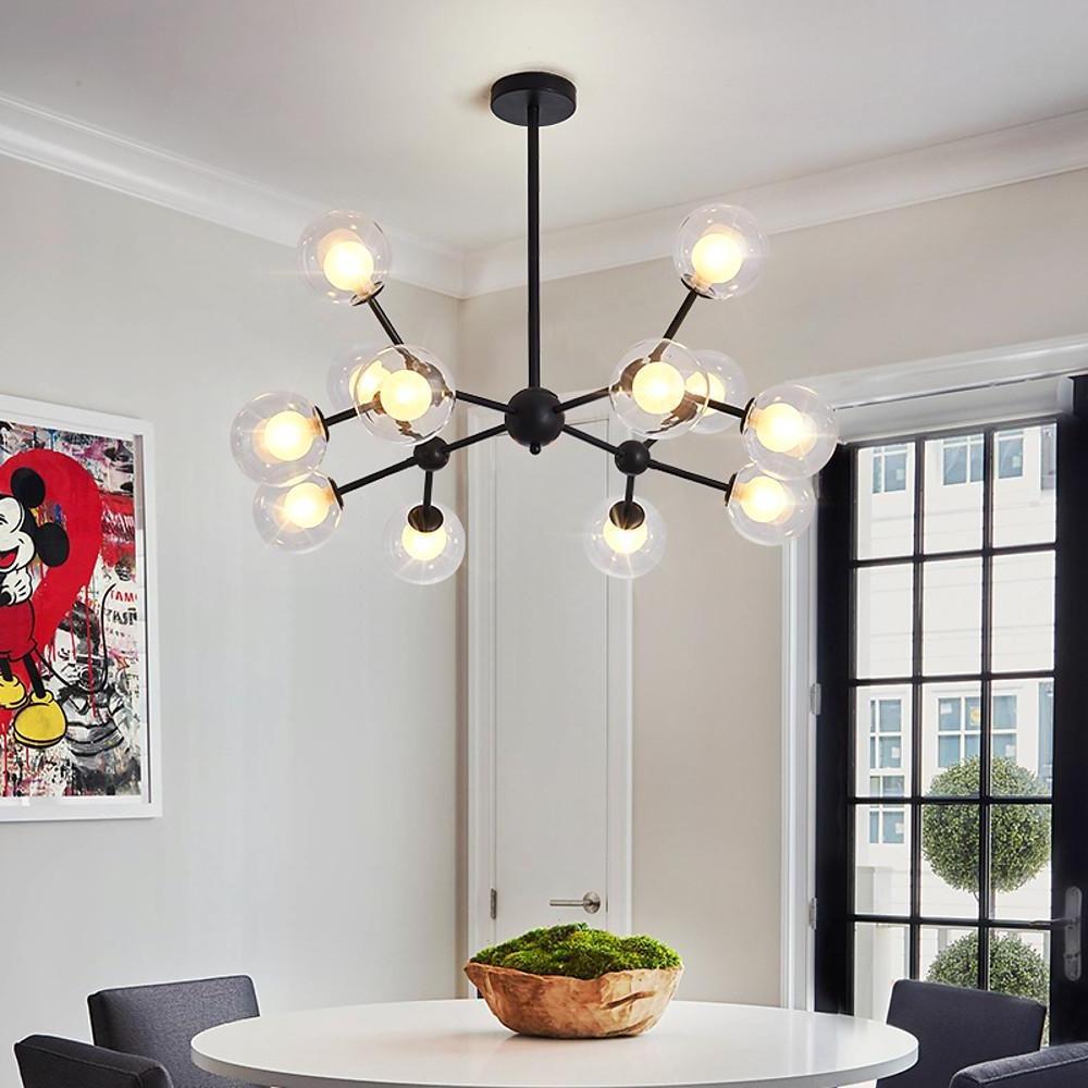 Radiant Beauty 12- Light Sputnik Semi Flush Fixture Chandelier