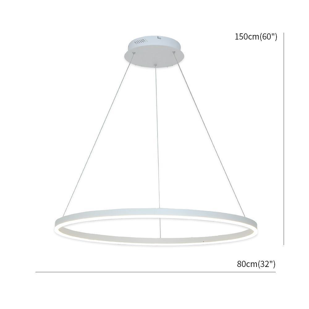 Geometric Slimline Circular Pendant Entry Light Dimmable Ceiling Light