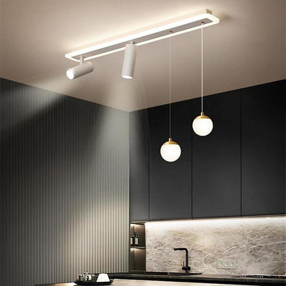 Modern Blending Flush Mount and Pendant LED Ceiling Light for Kitchen Island