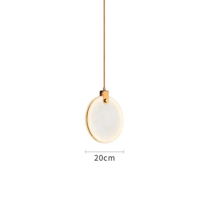 Moonshade Natural Marble Kitchen Island Light Fixture