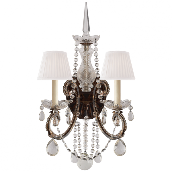 Double Sconce - Antiqued Gild