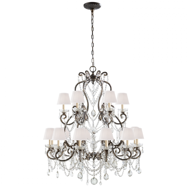 Medium Chandelier - Antiqued Gild